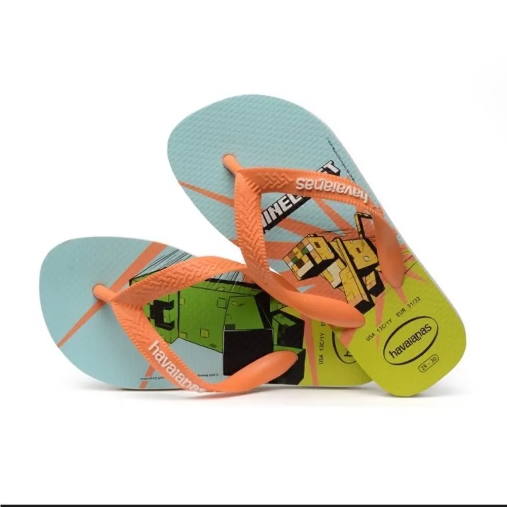 Havaianas Kids Top Minecraft Flip Flop Sandals